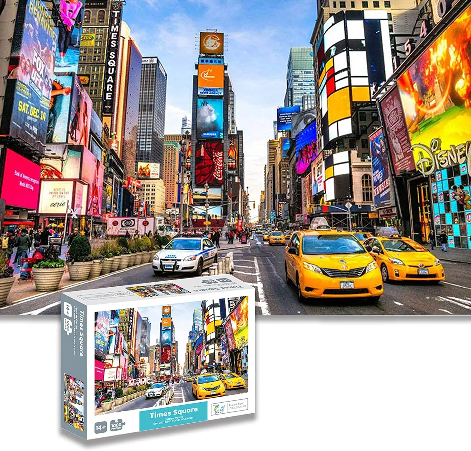 1000-Piece Jigsaw Puzzle for Adults - Times Square Theme