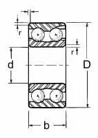 5202- 2RS, JAF/IJK/KYK Brand, 2-Row Angular Contact Ball Bearing (0324)