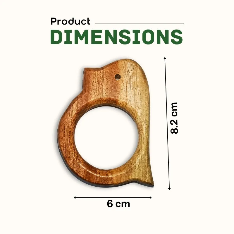 Birds Shape Neem Wood Teether