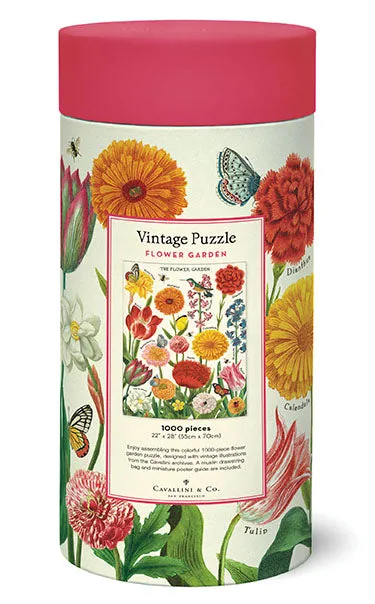 Cavallini & Co. Flower Garden 1000 Piece Puzzle