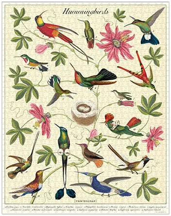 Cavallini & Co. Hummingbird 1000 Piece Puzzle