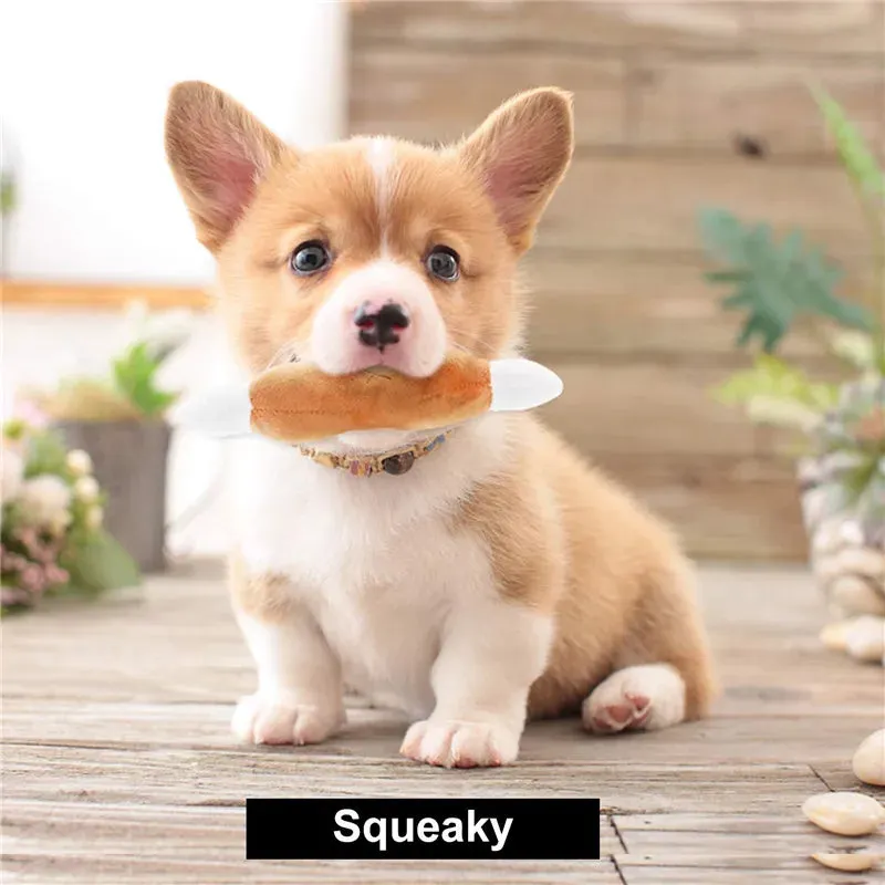Deluxe Fleece Squeaky Toy Collection for Small to Medium Dogs