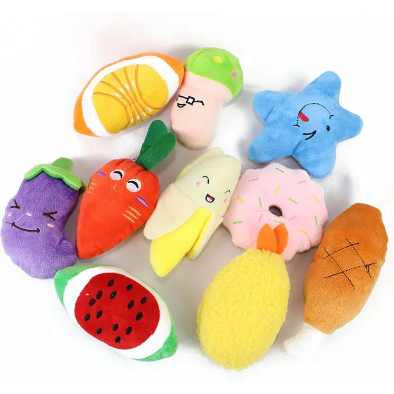 Deluxe Fleece Squeaky Toy Collection for Small to Medium Dogs