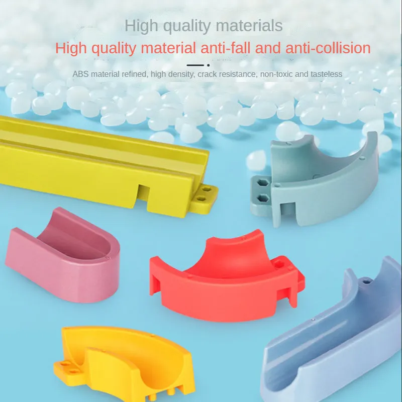DIY Marble Racing Bath Track Kit - Fun Bath Toys for Kids!