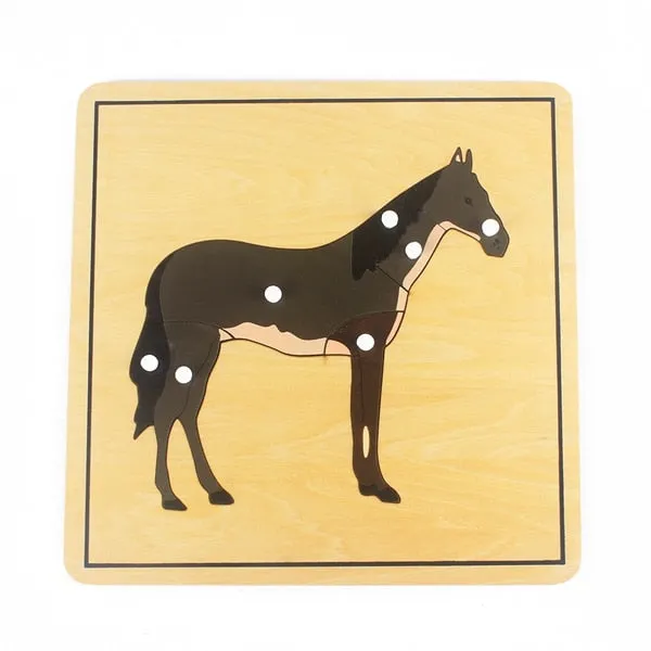 Engaging Montessori Wooden Puzzle: Discover Plants & Animals for Kids