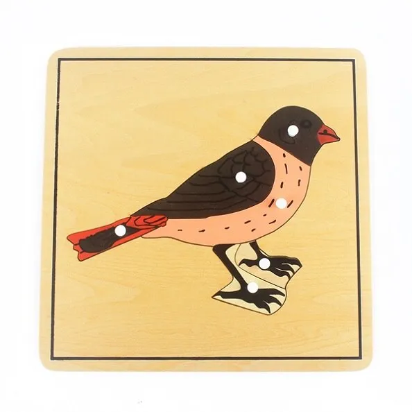 Engaging Montessori Wooden Puzzle: Discover Plants & Animals for Kids