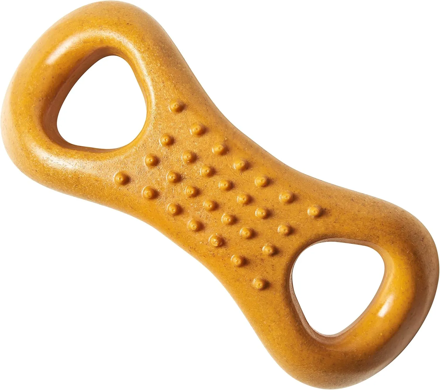Ethical Pet Bam-Bones Plus Figure 8 Bone Peanut Butter Flavor Dog Chew Toy, 6.5"