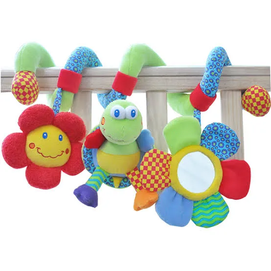 Fisher Price Baby's Spiral Activity Stroller Assorted Soft Toy - Pack of 1