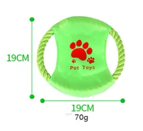 Flying Disc Rope Toy Chew
