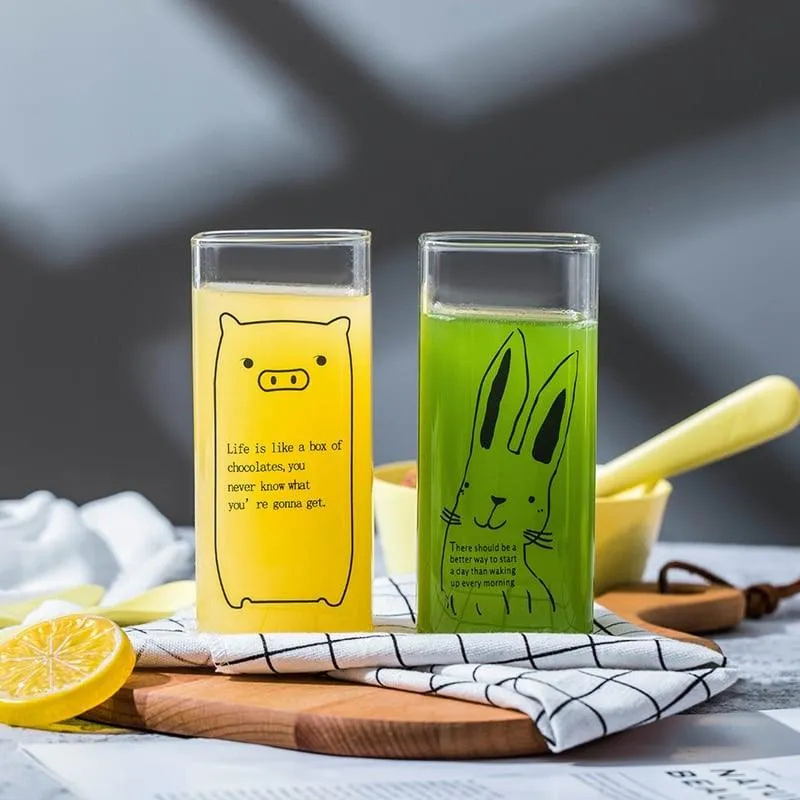 Funny Animals Glass