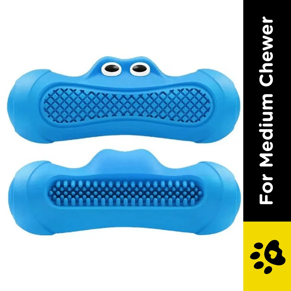 Goofy Tails Crazy Monster Squeaky Toys for Dogs (Blue)