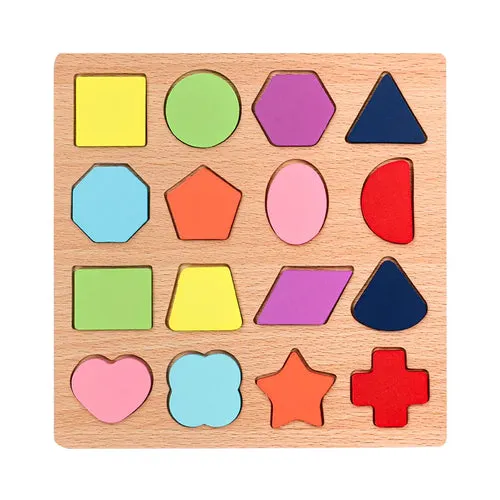 Interactive 3D Wooden Learning Toys for Numbers, Letters & Shapes