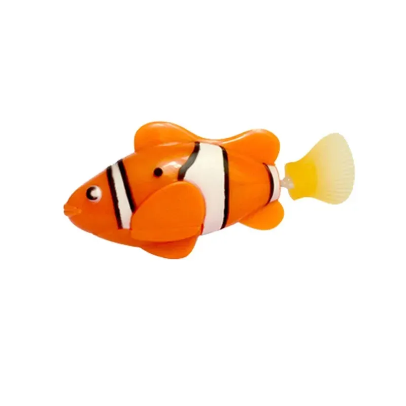 Interactive LED Swimming Robot Fish Toy for Cats