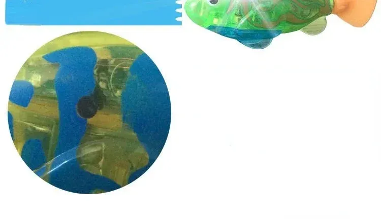 Interactive LED Swimming Robot Fish Toy for Cats