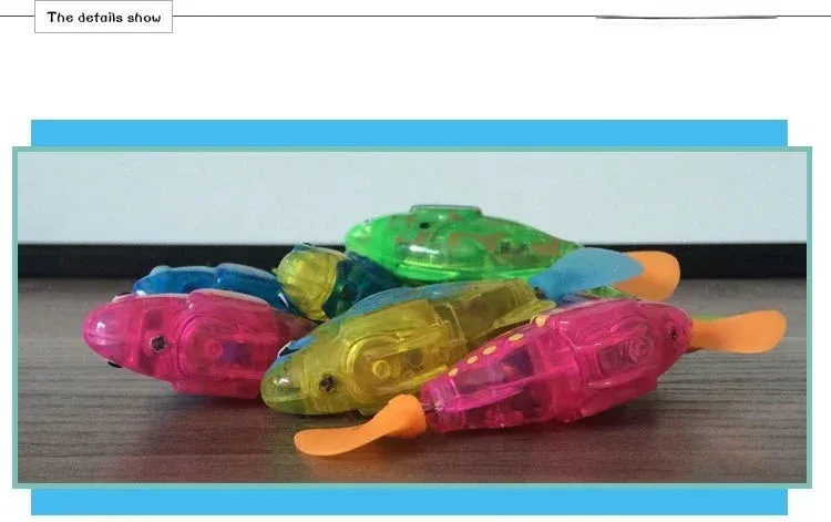 Interactive LED Swimming Robot Fish Toy for Cats
