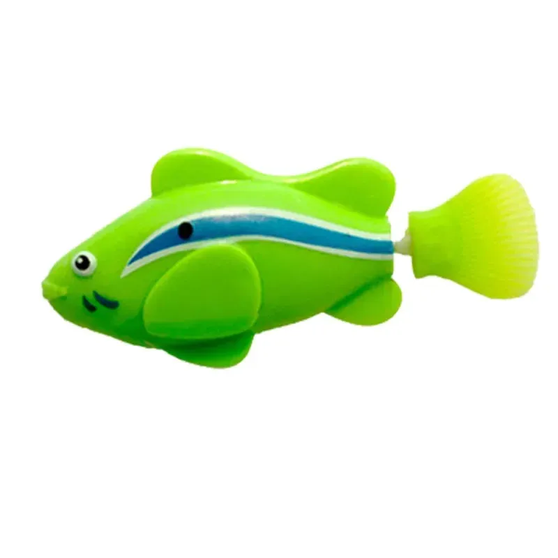 Interactive LED Swimming Robot Fish Toy for Cats