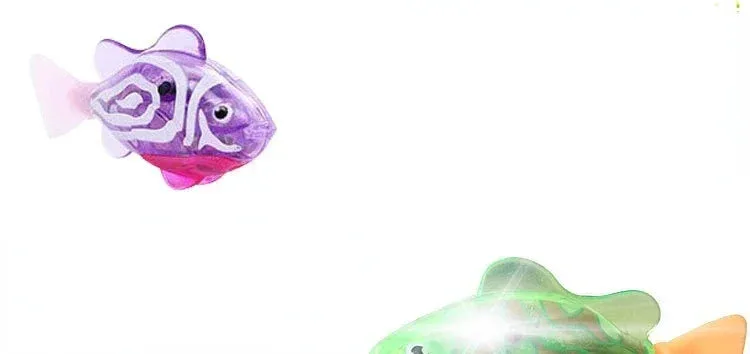 Interactive LED Swimming Robot Fish Toy for Cats