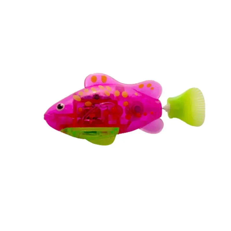 Interactive LED Swimming Robot Fish Toy for Cats