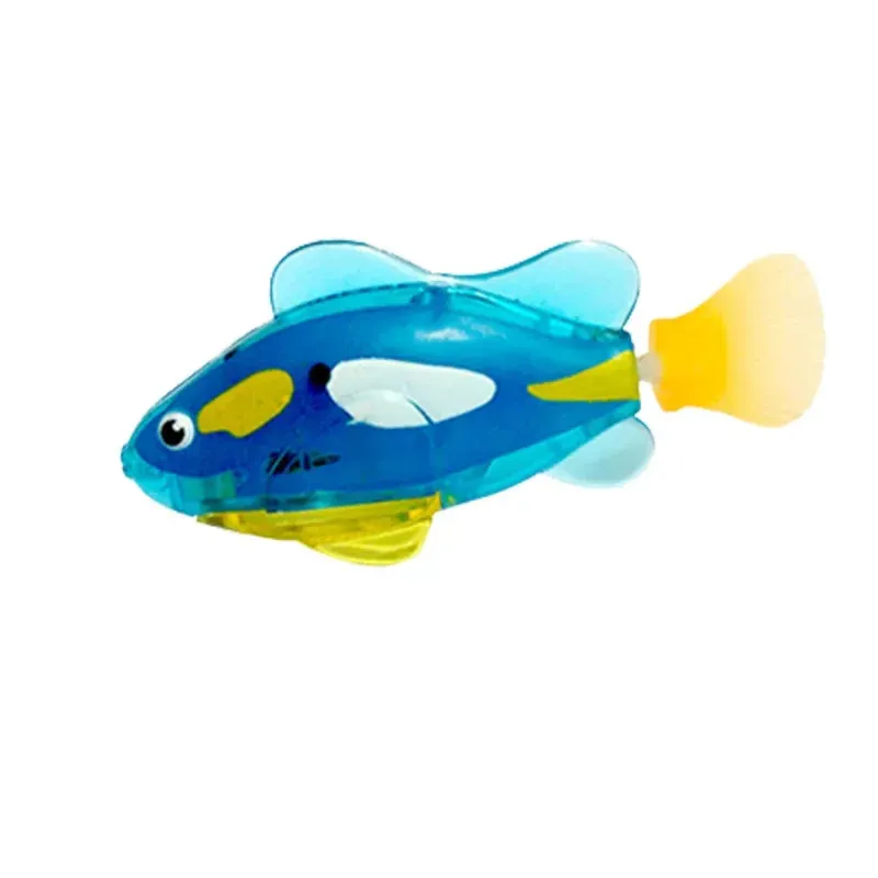 Interactive LED Swimming Robot Fish Toy for Cats