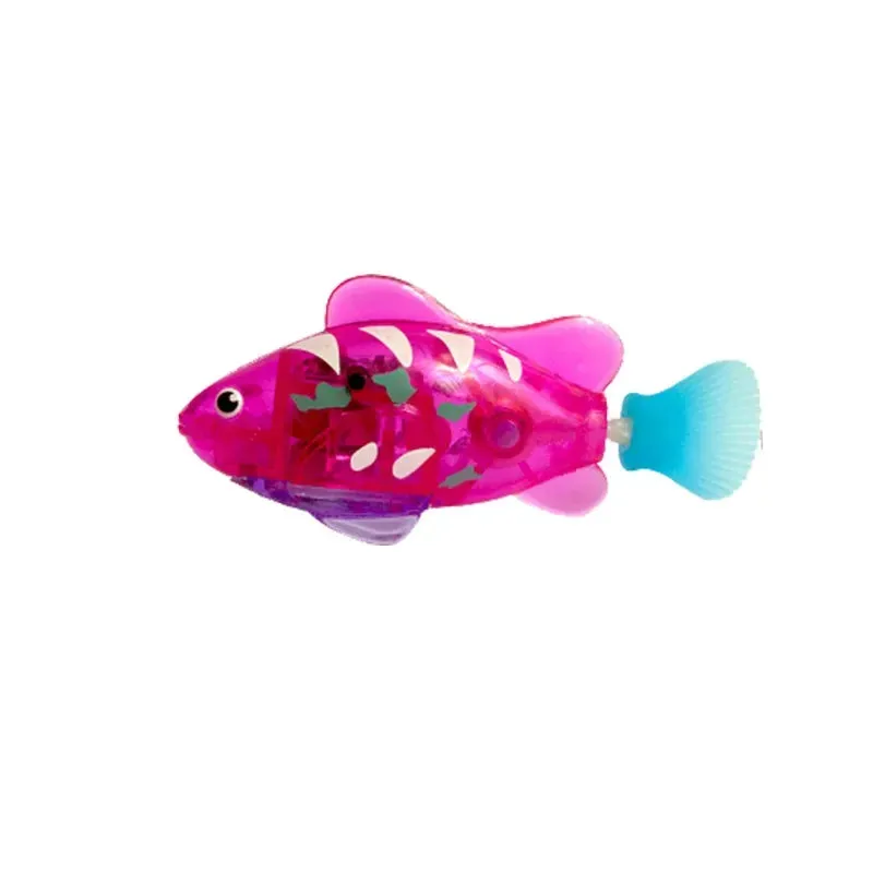 Interactive LED Swimming Robot Fish Toy for Cats