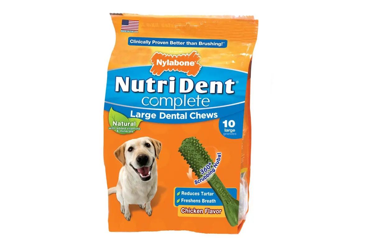Nutri Dent Complete Chicken Dental Chew - Large