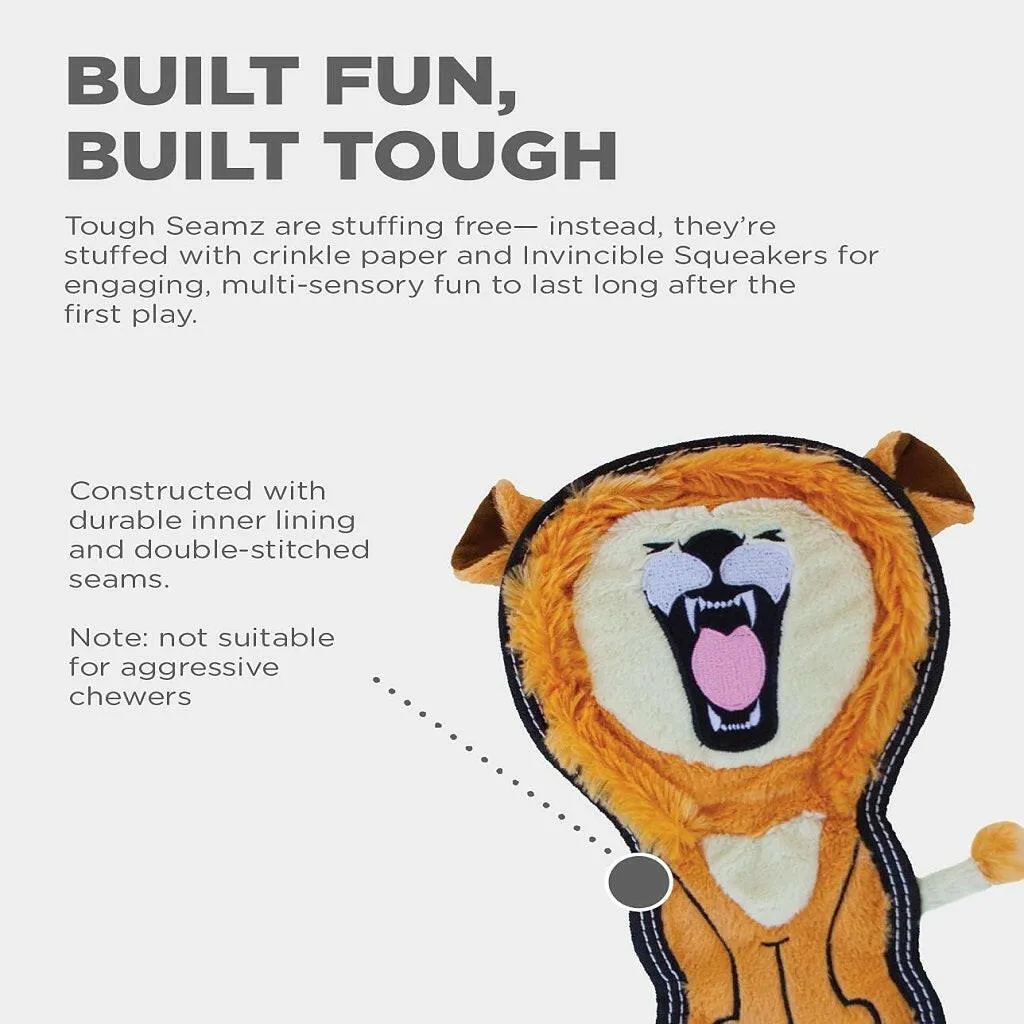 Outward Hound Tough Seams Lion Toy For Dog (Medium)