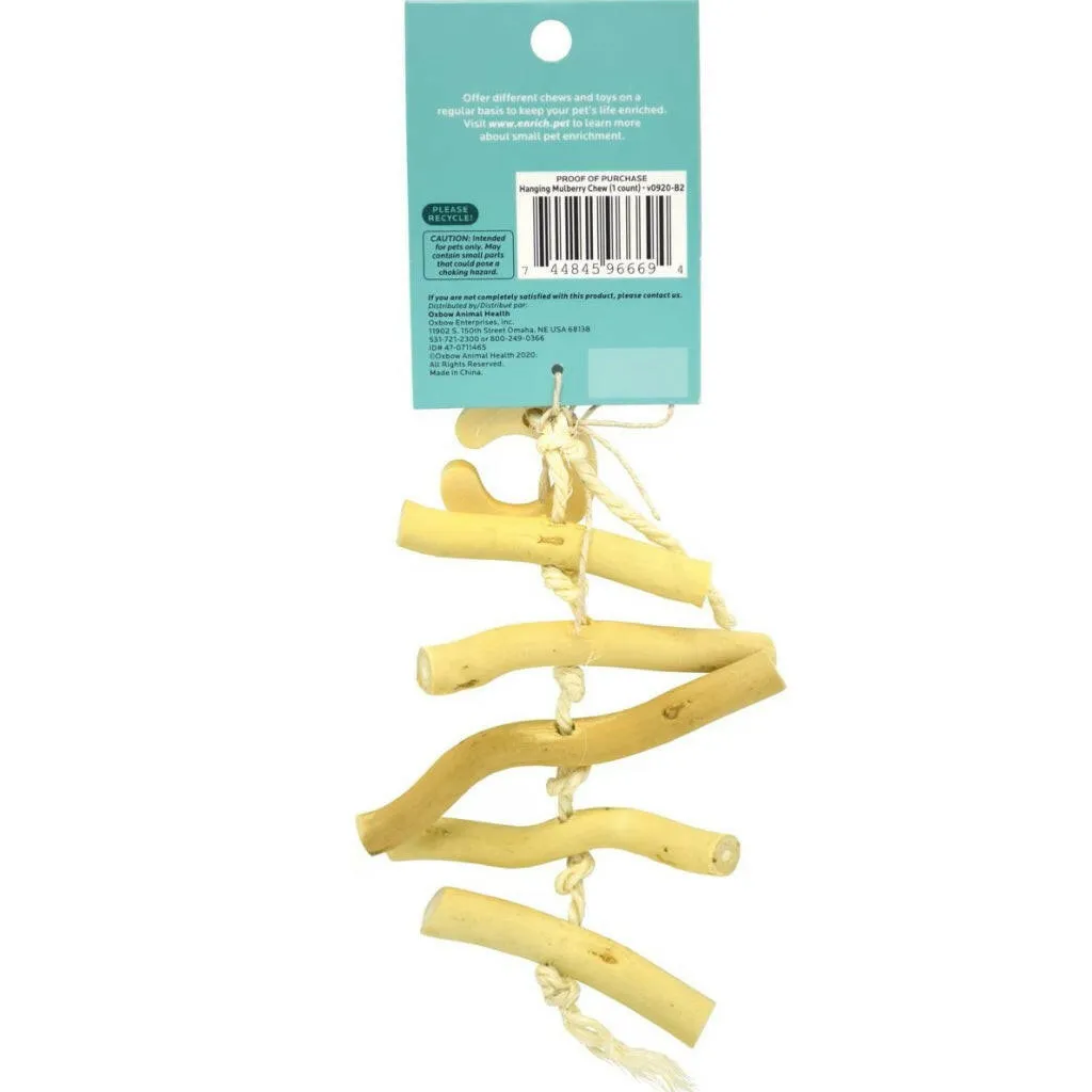 Oxbow Animal Health Enriched Life Hanging Mulberry Chew Small Animal Chew Toy