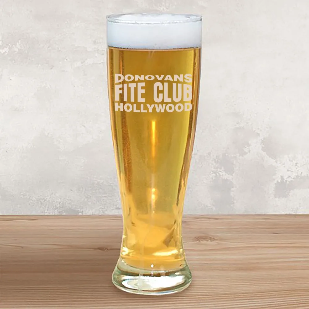 Ray Donovan Donovan's Fite Club 16 oz Laser Engraved Pilsner Glass