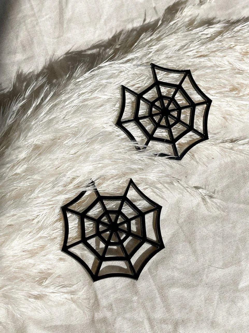 Spiderweb Hoop Earrings