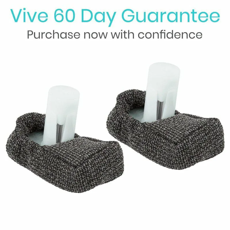 Vive Health Walker Ski Glides - White