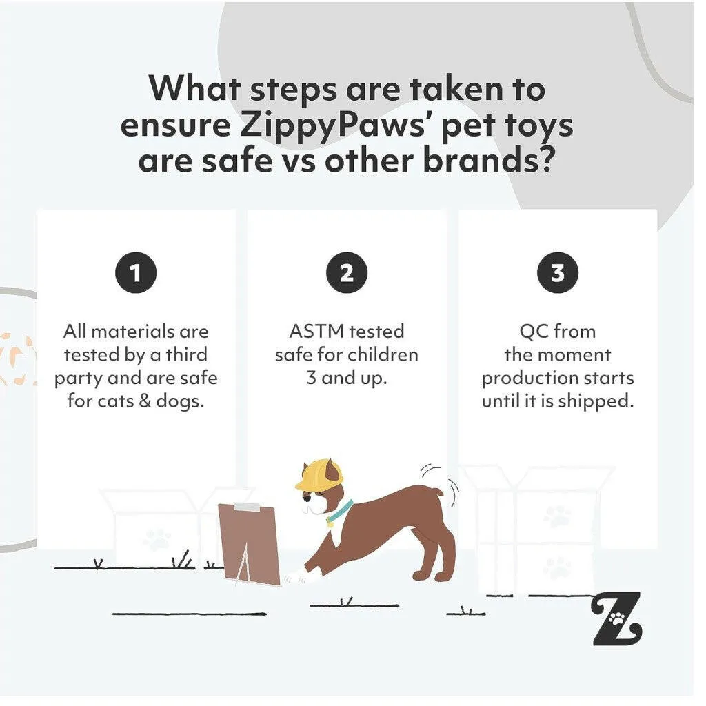 Zippy Paws Squeakie Can Zippy Claw Stuffing Squeaker Plush Toy for Dogs